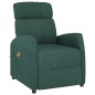 vidaXL Massagesessel mit Aufstehhilfe Dunkelgrün Stoff vidaXL Massagesessel mit Aufstehhilfe Dunkelgrün Stoff
