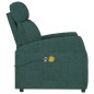 vidaXL Massagesessel mit Aufstehhilfe Dunkelgrün Stoff vidaXL Massagesessel mit Aufstehhilfe Dunkelgrün Stoff