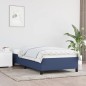 Bettgestell Blau 90x190 cm Stoff Bettgestell Blau 90x190 cm Stoff