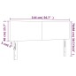 vidaXL LED Kopfteil Schwarz 144x5x78/88 cm Kunstleder vidaXL LED Kopfteil Schwarz 144x5x78/88 cm Kunstleder