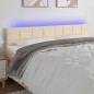 vidaXL LED Kopfteil Creme 160x5x78/88 cm Stoff vidaXL LED Kopfteil Creme 160x5x78/88 cm Stoff