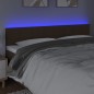 vidaXL LED Kopfteil Dunkelbraun 200x5x78/88 cm Stoff vidaXL LED Kopfteil Dunkelbraun 200x5x78/88 cm Stoff