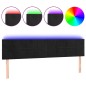 vidaXL LED Kopfteil Schwarz 160x5x78/88 cm Samt vidaXL LED Kopfteil Schwarz 160x5x78/88 cm Samt