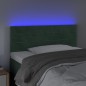 vidaXL LED Kopfteil Dunkelgrün 90x5x78/88 cm Samt