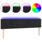 vidaXL LED Kopfteil Schwarz 160x5x78/88 cm Samt vidaXL LED Kopfteil Schwarz 160x5x78/88 cm Samt