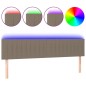 vidaXL LED Kopfteil Taupe 200x5x78/88 cm Stoff vidaXL LED Kopfteil Taupe 200x5x78/88 cm Stoff