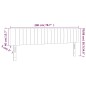 vidaXL LED Kopfteil Taupe 200x5x78/88 cm Stoff vidaXL LED Kopfteil Taupe 200x5x78/88 cm Stoff