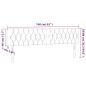 vidaXL LED Kopfteil Creme 160x7x78/88 cm Stoff