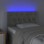 vidaXL LED Kopfteil Hellgrau 80x7x78/88 cm Samt vidaXL LED Kopfteil Hellgrau 80x7x78/88 cm Samt