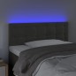vidaXL LED Kopfteil Dunkelgrau 80x5x78/88 cm Samt vidaXL LED Kopfteil Dunkelgrau 80x5x78/88 cm Samt