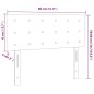 vidaXL LED Kopfteil Dunkelgrau 80x5x78/88 cm Samt vidaXL LED Kopfteil Dunkelgrau 80x5x78/88 cm Samt