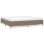 vidaXL Bettgestell Taupe 200x200 cm Stoff vidaXL Bettgestell Taupe 200x200 cm Stoff