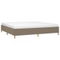 vidaXL Bettgestell Taupe 200x200 cm Stoff vidaXL Bettgestell Taupe 200x200 cm Stoff