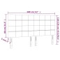 vidaXL LED Kopfteil Creme 160x5x118/128 cm Stoff vidaXL LED Kopfteil Creme 160x5x118/128 cm Stoff