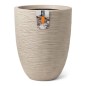 Capi Vase Waste Rib Elegant Niedrig 34x46 cm Terrazzo Beige Capi Vase Waste Rib Elegant Niedrig 34x46 cm Terrazzo Beige