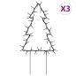 vidaXL Weihnachtsbäume mit Erdspießen 3 Stk. 50 LEDs 30 cm vidaXL Weihnachtsbäume mit Erdspießen 3 Stk. 50 LEDs 30 cm