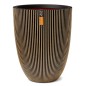 Capi Vase Groove Elegant 34x46 cm Schwarz und Golden Capi Vase Groove Elegant 34x46 cm Schwarz und Golden
