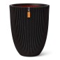 Capi Vase Groove Elegant 34x46 cm Schwarz Capi Vase Groove Elegant 34x46 cm Schwarz