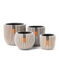 Capi 4-tlg. Blumentopf-Set Groove Elfenbein Capi 4-tlg. Blumentopf-Set Groove Elfenbein