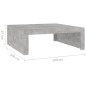 vidaXL Couchtisch Betongrau 100x100x35 cm Holzwerkstoff vidaXL Couchtisch Betongrau 100x100x35 cm Holzwerkstoff
