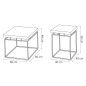 Rousseau 2-tlg. Couchtisch-Set Aron Metal Grau und Rostbraun Rousseau 2-tlg. Couchtisch-Set Aron Metal Grau und Rostbraun