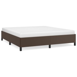 vidaXL Bettgestell Braun 160x200 cm Kunstleder