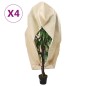 vidaXL Wintervlies mit Reißverschluss 4 Stk. 70 g/m² 2,36x2 m vidaXL Wintervlies mit Reißverschluss 4 Stk. 70 g/m² 2,36x2 m