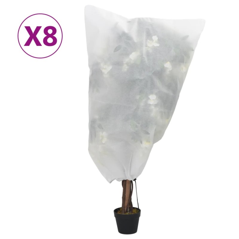 vidaXL Wintervlies mit Kordelzug 8 Stk. 70 g/m² 0,8x1 m vidaXL Wintervlies mit Kordelzug 8 Stk. 70 g/m² 0,8x1 m