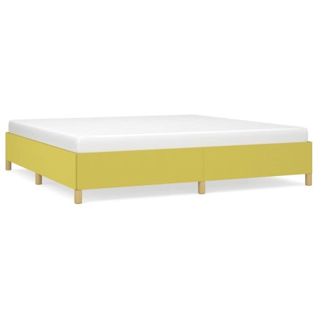 vidaXL Bettgestell ohne Matratze Grün 200x200 cm Stoff