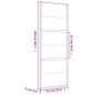vidaXL Schiebetür Golden 76x205 cm Matt ESG-Glas und Aluminium vidaXL Schiebetür Golden 76x205 cm Matt ESG-Glas und Aluminium