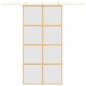 vidaXL Schiebetür Golden 102,5x205 cm Matt ESG-Glas und Aluminium vidaXL Schiebetür Golden 102,5x205 cm Matt ESG-Glas und Aluminium