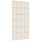 vidaXL Schiebetür Golden 102,5x205 cm Matt ESG-Glas und Aluminium vidaXL Schiebetür Golden 102,5x205 cm Matt ESG-Glas und Aluminium