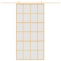vidaXL Schiebetür Golden 102,5x205 cm Matt ESG-Glas und Aluminium vidaXL Schiebetür Golden 102,5x205 cm Matt ESG-Glas und Aluminium
