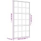 vidaXL Schiebetür Golden 102,5x205 cm Matt ESG-Glas und Aluminium vidaXL Schiebetür Golden 102,5x205 cm Matt ESG-Glas und Aluminium