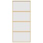 vidaXL Schiebetür Golden 90x205 cm Matt ESG-Glas und Aluminium vidaXL Schiebetür Golden 90x205 cm Matt ESG-Glas und Aluminium