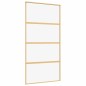 vidaXL Schiebetür Golden 102,5x205 cm ESG-Klarglas und Aluminium vidaXL Schiebetür Golden 102,5x205 cm ESG-Klarglas und Aluminium