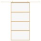 vidaXL Schiebetür Golden 102,5x205 cm ESG-Klarglas und Aluminium vidaXL Schiebetür Golden 102,5x205 cm ESG-Klarglas und Aluminium