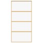 vidaXL Schiebetür Golden 102,5x205 cm ESG-Klarglas und Aluminium vidaXL Schiebetür Golden 102,5x205 cm ESG-Klarglas und Aluminium