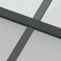 vidaXL Schiebetür Schwarz 102,5x205 cm Hartglas und Aluminium vidaXL Schiebetür Schwarz 102,5x205 cm Hartglas und Aluminium