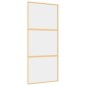 vidaXL Schiebetür Golden 90x205 cm ESG-Klarglas und Aluminium vidaXL Schiebetür Golden 90x205 cm ESG-Klarglas und Aluminium