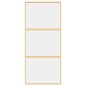 vidaXL Schiebetür Golden 90x205 cm ESG-Klarglas und Aluminium vidaXL Schiebetür Golden 90x205 cm ESG-Klarglas und Aluminium