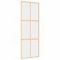vidaXL Schiebetür Golden 76x205 cm ESG-Klarglas und Aluminium vidaXL Schiebetür Golden 76x205 cm ESG-Klarglas und Aluminium
