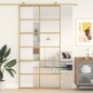 vidaXL Schiebetür Golden 102,5x205 cm ESG-Klarglas und Aluminium vidaXL Schiebetür Golden 102,5x205 cm ESG-Klarglas und Aluminium