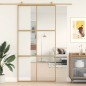 vidaXL Schiebetür Golden 102,5x205 cm ESG-Klarglas und Aluminium vidaXL Schiebetür Golden 102,5x205 cm ESG-Klarglas und Aluminium