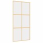 vidaXL Schiebetür Golden 102,5x205 cm ESG-Klarglas und Aluminium vidaXL Schiebetür Golden 102,5x205 cm ESG-Klarglas und Aluminium