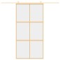 vidaXL Schiebetür Golden 102,5x205 cm ESG-Klarglas und Aluminium vidaXL Schiebetür Golden 102,5x205 cm ESG-Klarglas und Aluminium