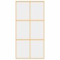 vidaXL Schiebetür Golden 102,5x205 cm ESG-Klarglas und Aluminium vidaXL Schiebetür Golden 102,5x205 cm ESG-Klarglas und Aluminium