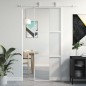 vidaXL Schiebetür Weiß 76x205 cm Hartglas und Aluminium vidaXL Schiebetür Weiß 76x205 cm Hartglas und Aluminium