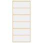 vidaXL Schiebetür Golden 90x205 cm ESG-Klarglas und Aluminium vidaXL Schiebetür Golden 90x205 cm ESG-Klarglas und Aluminium