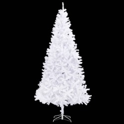 vidaXL Künstlicher Weihnachtsbaum mit Beleuchtung 300 cm Weiß